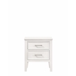 Pemberly Row 4-Piece Wood Cal King Bedroom Set with Nightstand in White