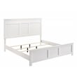 Pemberly Row 4-Piece Wood Cal King Bedroom Set with Nightstand in White