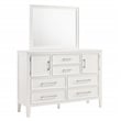 Pemberly Row 4-Piece Wood Cal King Bedroom Set with Nightstand in White