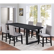 Pemberly Row Extendable Rubbed Charcoal 7-piece Counter Height Dining Set