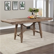 Pemberly Row Light Brown Distressed Wood Counter Height 7-Piece Dining Set