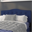 Pemberly Row Contemporary Tufted Full Panel Headboard in Navy