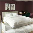 Pemberly Row Modern Upholstered King Bed with Storage Drawers