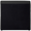 Pemberly Row Curved Headboard and Footboard Rich Black Boucle Fabric Twin Bed