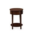 Pemberly Row Modern Asian Wood Nightstand in Antique Mahogany