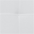 Pemberly Row Contemporary Twin Fabric Panel Headboard in White