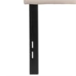 Pemberly Row Contemporary Tufted Full Panel Headboard in Beige