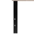 Pemberly Row Contemporary Tufted Twin Panel Headboard in Beige