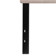 Pemberly Row Contemporary Tufted King Panel Headboard in Beige