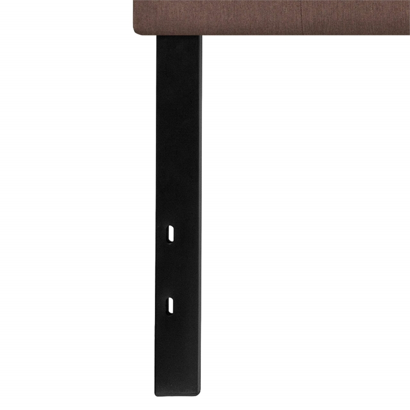 Pemberly Row Contemporary Tufted King Panel Headboard in Camel