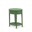 Pemberly Row Contemporary Asian Wood Nightstand in Clover Green