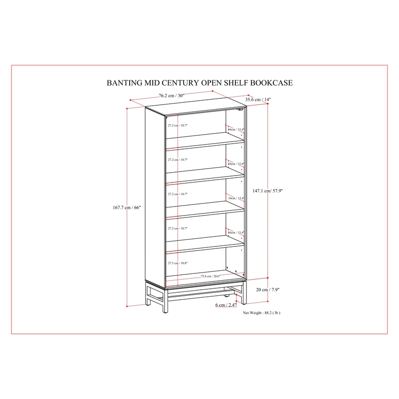 Pemberly Row Hardwood & Metal 66x30