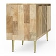 Pemberly Row Contemporary Solid Wood Sideboard Buffet in Natural