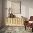 Pemberly Row Contemporary Solid Wood Sideboard Buffet in Natural