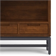 Pemberly Row 66 inch x 30 inch Industrial Bookcase in WALNUT Wood