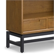 Pemberly Row Hardwood & Metal 66 x 30
