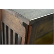 Pemberly Row Arts and Crafts 1 Drawer Wood Console Table in Walnut