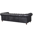 Pemberly Row Top Grain Leather Chesterfield 95