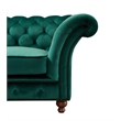 Pemberly Row Modern Craftsman Mission Fabric Arm Chair in Green