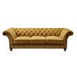 Pemberly Row Craftsman Mission Fabric Sloped Arm Loveseat in Green