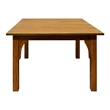 Pemberly Row Arts and Crafts Solid Wood Square Dining Table in Cherry