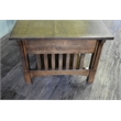 Pemberly Row Arts and Crafts 1 Drawer Wood Coffee Table in Walnut
