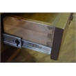 Pemberly Row Arts and Crafts 1 Drawer Wood Coffee Table in Walnut