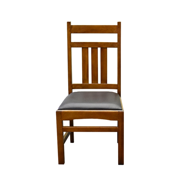 Pemberly Row Arts and Crafts Solid Wood Stow Table Set in Light Oak
