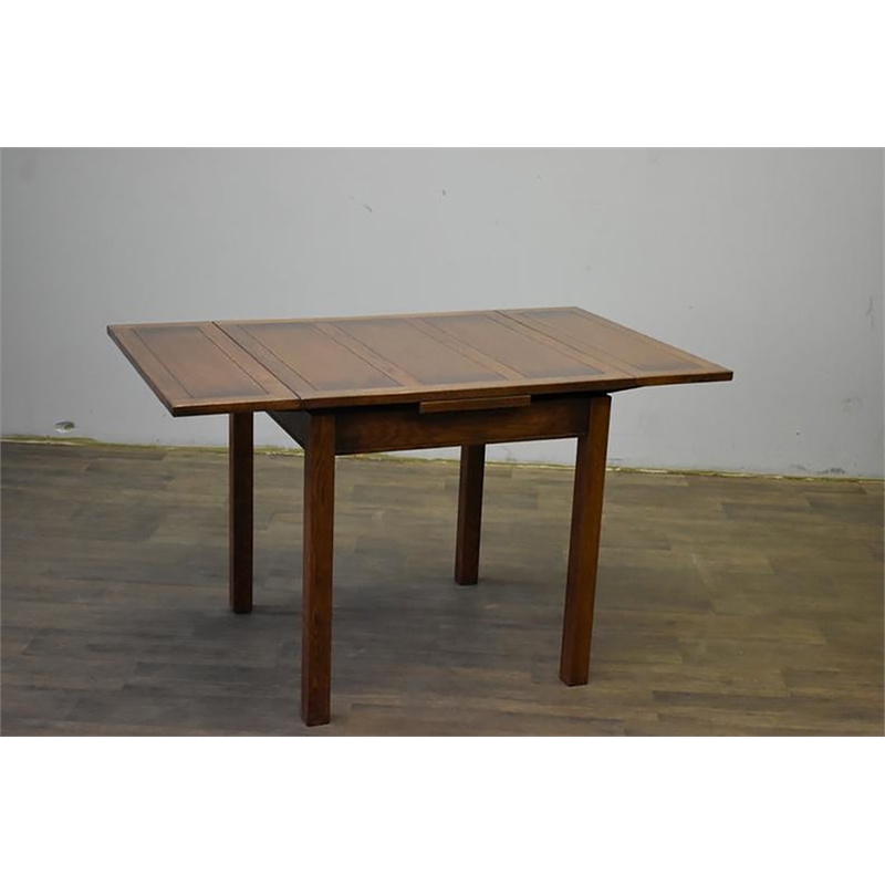 Pemberly Row Arts and Crafts Solid Wood Kitchen Table in Walnut