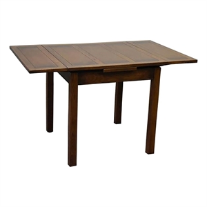 Pemberly Row Arts and Crafts Solid Wood Kitchen Table in Walnut