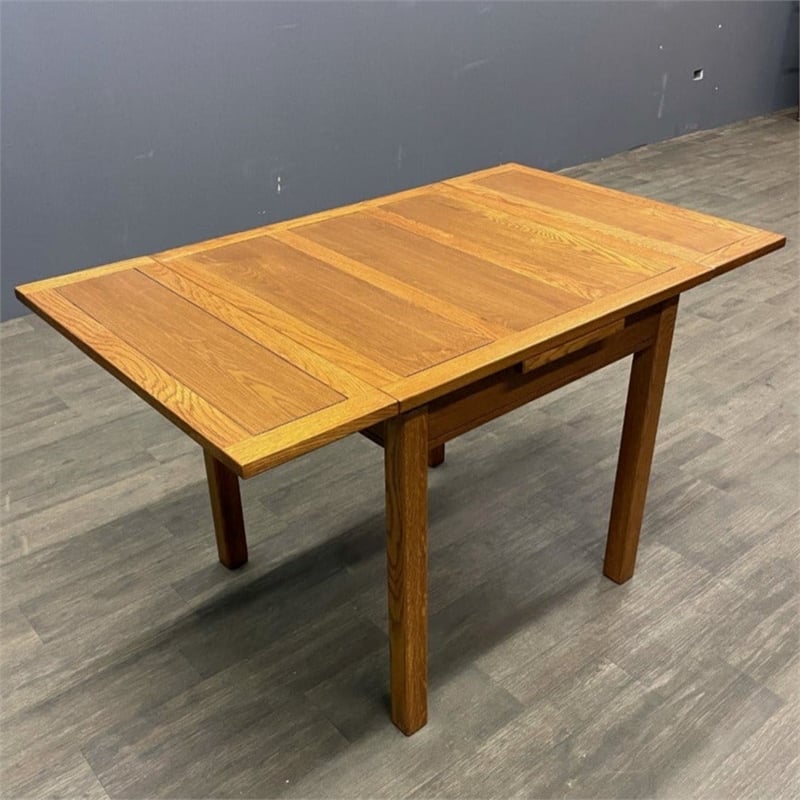 Pemberly Row Arts and Crafts Solid Wood Kitchen Table in Solid Cherry