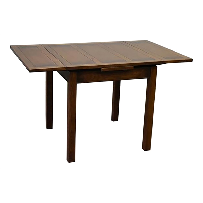 Pemberly Row Arts and Crafts Solid Wood Kitchen Table Set in Walnut/Oak