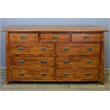Pemberly Row Craftsman 9-Drawer Solid Wood Dresser in Cherry