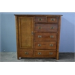 Pemberly Row Modern Craftsman 2-Shelf Solid Wood Chest in Walnut