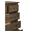 Pemberly Row Craftsman Mission 6-Drawer Solid Wood Dresser in Walnut