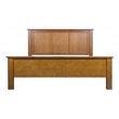 Pemberly Row Craftsman Mission Solid Wood Queen Panel Bed in Cherry