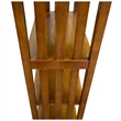Pemberly Row Contemporary Arts and Crafts Wood Bookcase in Cherry Finish
