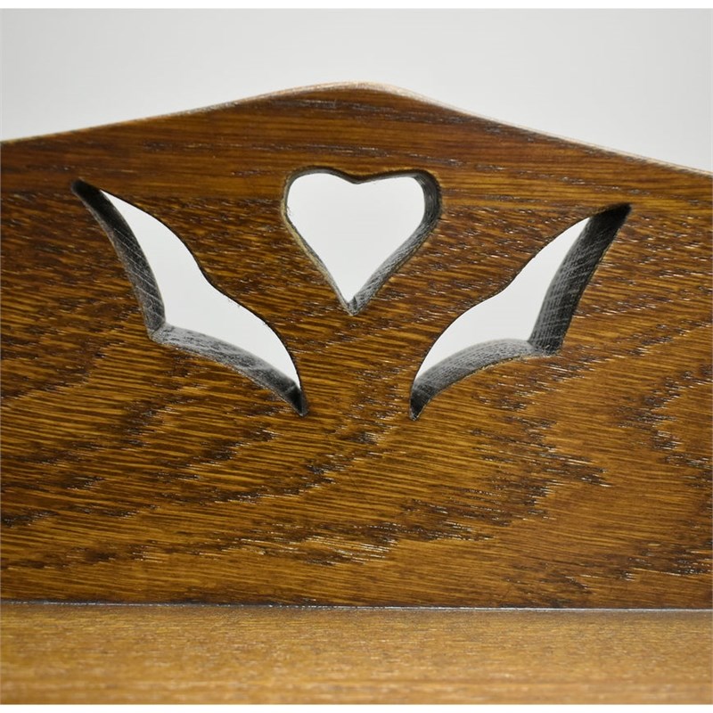 Pemberly Row Modern Arts and Crafts Wood Curio Cabinet in Walnut