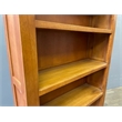 Pemberly Row Arts and Crafts Wood Open Shelf Bookcase in Cherry