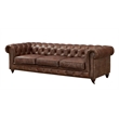 Pemberly Row Top Grain Leather Chesterfield 95
