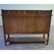 Pemberly Row Arts and Crafts 2-Door Solid Wood Sideboard in Walnut