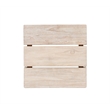 Pemberly Row Contemporary Outdoor Teak Natural Look End Table