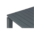 Pemberly Row Contemporary Outdoor Aluminum Coffee Table - Gray