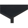 Pemberly Row Outdoor Aluminum Dining Table and 6 Chairs Set - Black