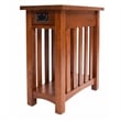 Pemberly Row Mission Arts & Crafts 1 Drawer Side Table Michael's Cherry