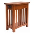 Pemberly Row Mission Arts & Crafts 1 Drawer Side Table Michael's Cherry