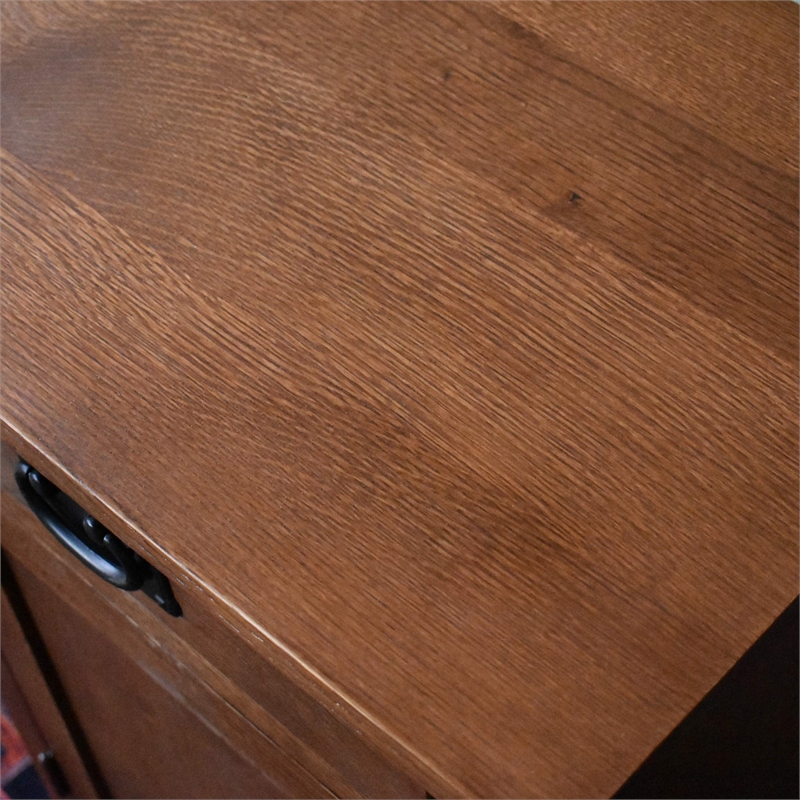 Pemberly Row Mission / Arts and Crafts 1-Door 1-Drawer Nightstand