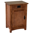 Pemberly Row Mission / Arts and Crafts 1-Door 1-Drawer Nightstand