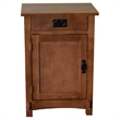 Pemberly Row Mission / Arts and Crafts 1-Door 1-Drawer Nightstand