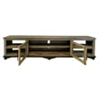 Pemberly Row Contemporary Loft Solid Wood Multi-Color TV Stand - 93